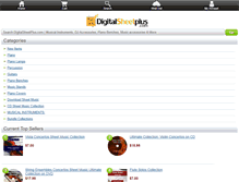 Tablet Screenshot of digitalsheetplus.com